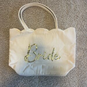 Mud pie Bride Sequence Canvas Bag